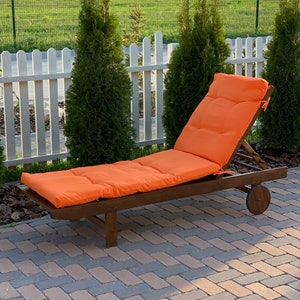 Luxurious Chaise Lounge Cushion - Custom Outdoor Patio & Pool Lounger - Soft Velvet or Boho Covers - Thick Pool and Garden Pad - Outdoor Pad