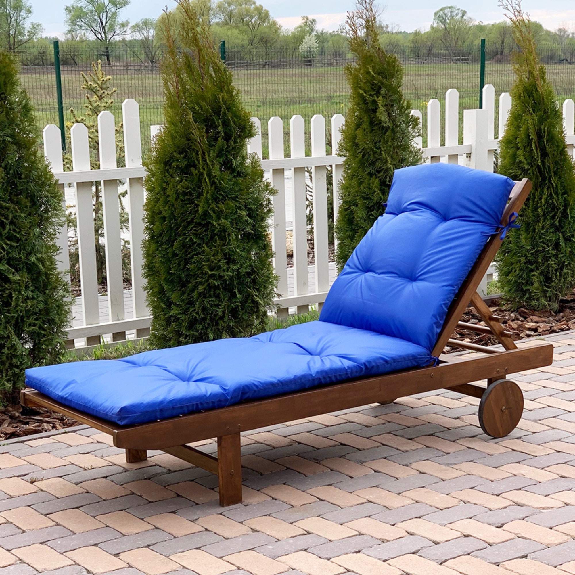 Waterproof Big long Cushion for sun lounges chaise lounge Etsy