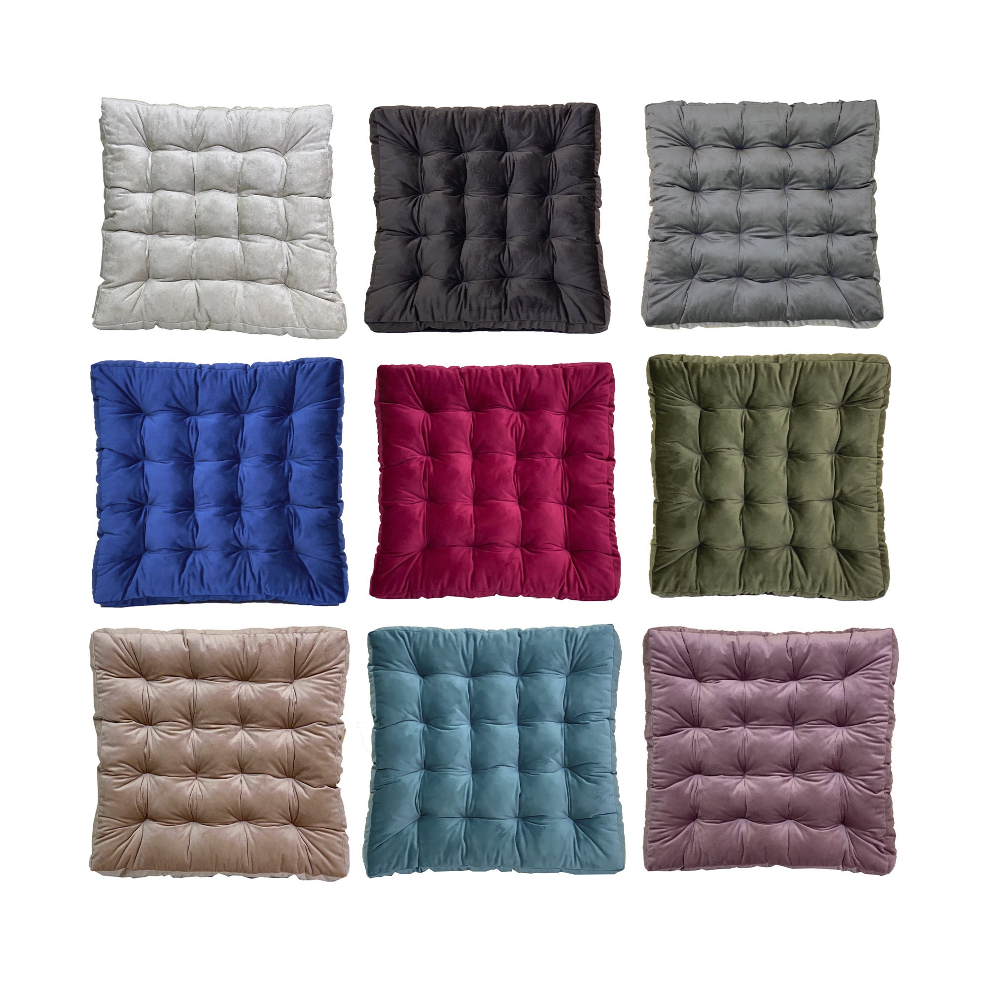 Tufted Square Pad Elite Collection DinningLivingroom chair cushions