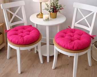 Round Chair Cushion Square Cushion - Pad With Ties - Cushion With Ties - Cushion for Home - Summer Home Decor - Summer Outdoor Cushions