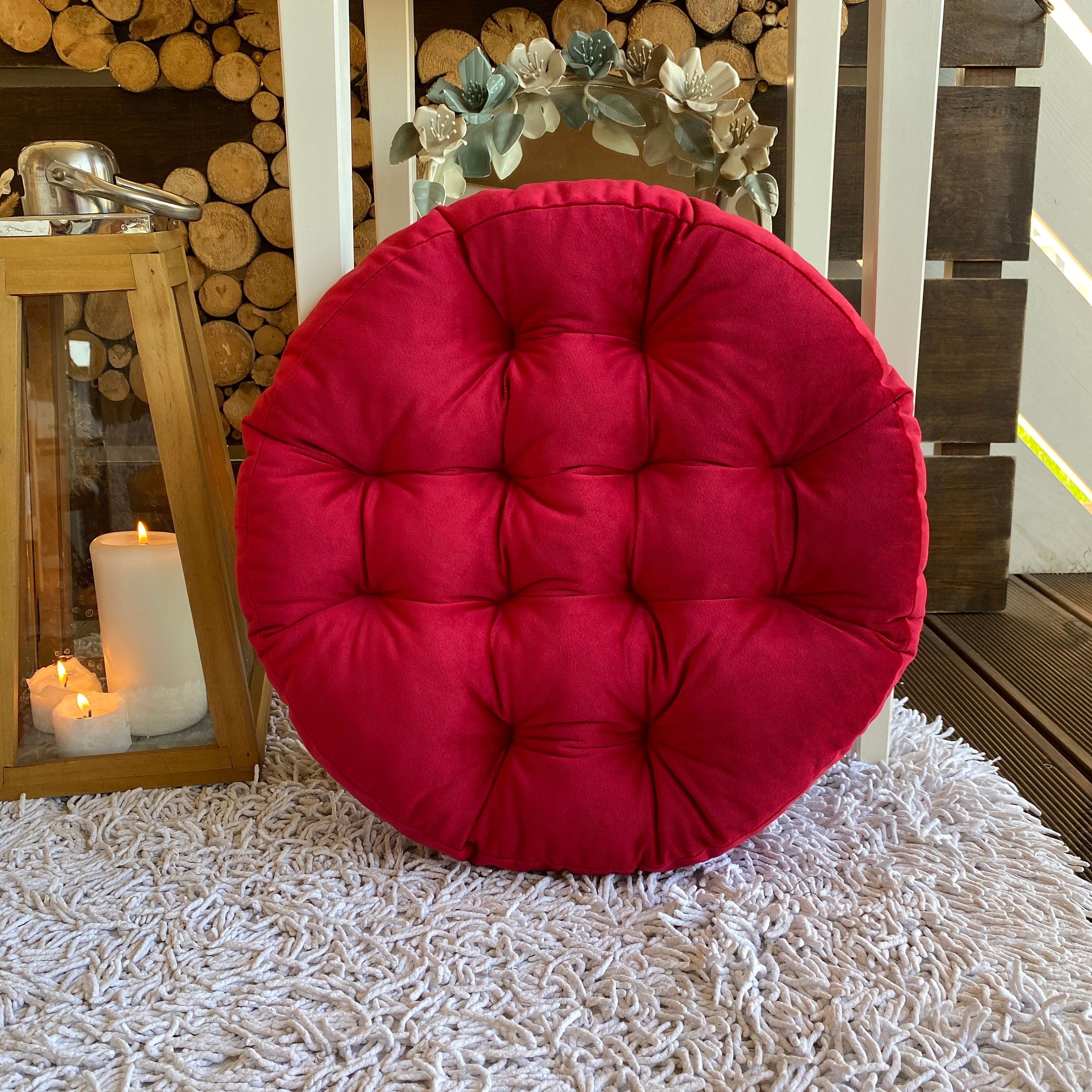 Brown Velour Cushion for chairs/armchairs Elite Collection Etsy