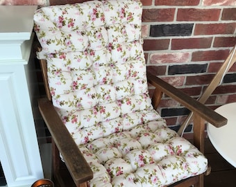 Rocking chair cushion - Rattan Cushion - Ottoman Cushion - Rocking chair - Cushion with tie - Gifts Under 50 - Gifts For Women - Spring Gift