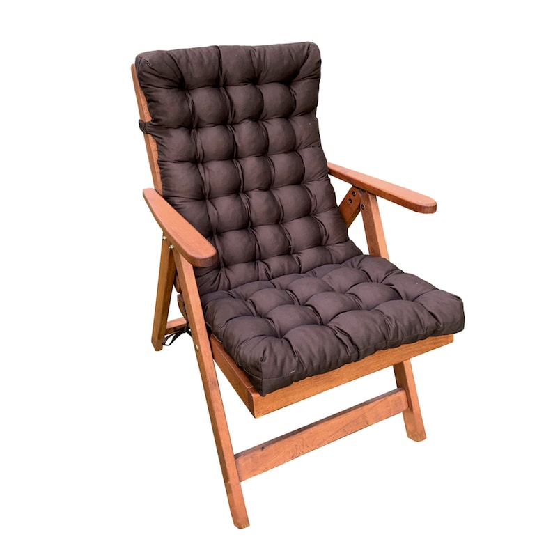 Black mattress Garden for lounge chair/rattan Etsy