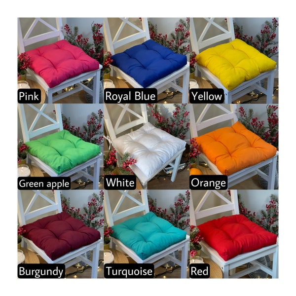 Kitchen Chair Cushions With Ties Etsy