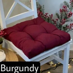 Bestseller Square Chair Cushion Burgundy
