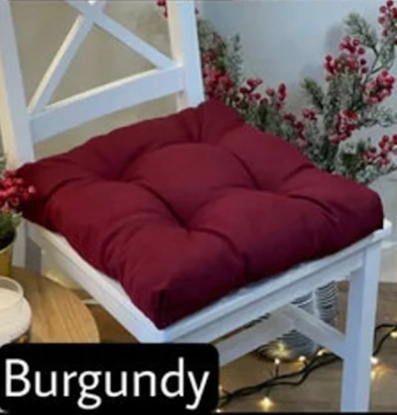 Bestseller Square Chair Cushion Burgundy
