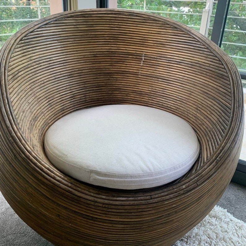 Natural Round Chair Cushion 5cm thick