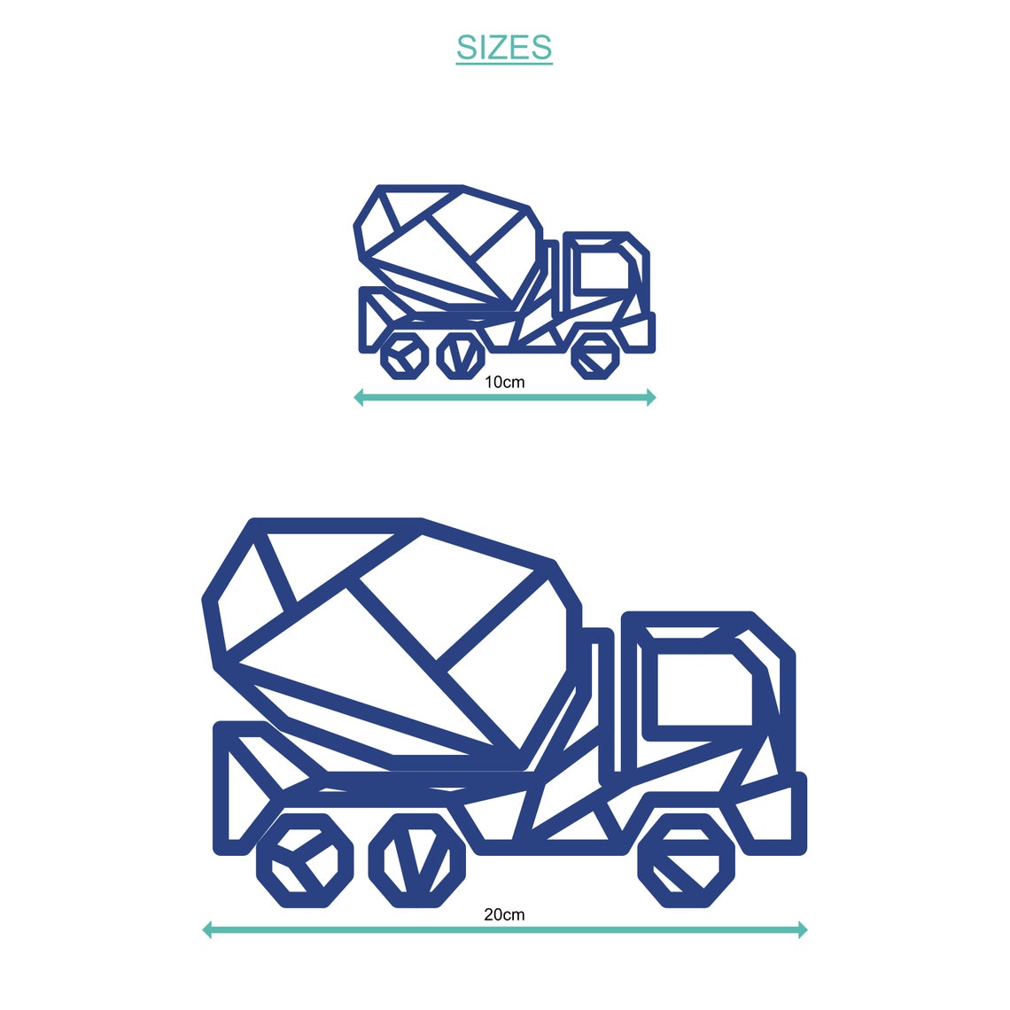 Construction Themed Geometric Shape Decals/stickers - Etsy UK