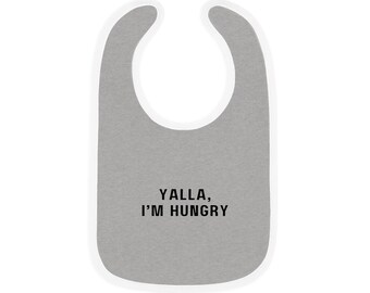 Yalla I'm Hungry Bib Arabic Baby Gift