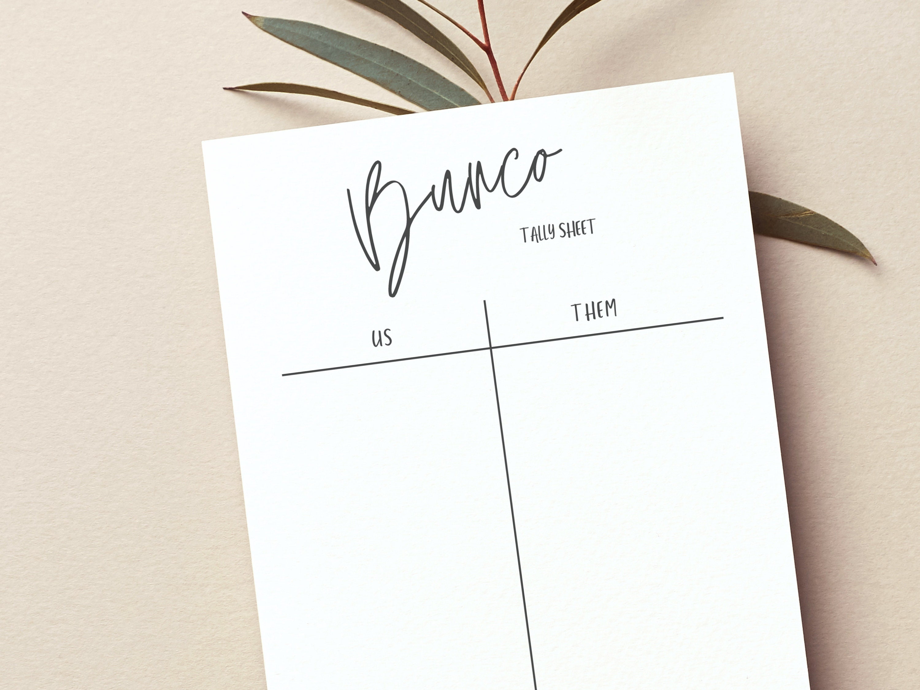 Printable Bunco Score Cards - Digital Download for Fun Game Nights and ...
