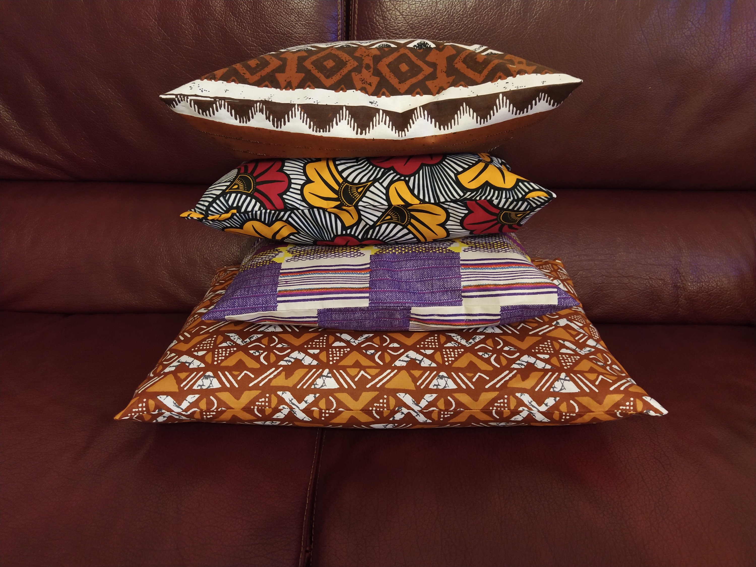 Coussin Décoratif en Wax