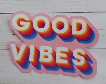 Pastel Good Vibes Sticker | Pastel sticker | Stickers | boho sticker | Pastel art | positivity sticker | Good Vibes sticker | Good Vibes