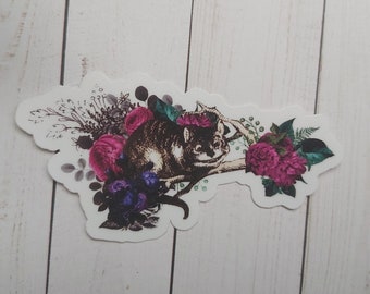 Dark Alice in Wonderland Cheshire Cat Sticker