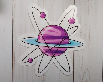 Planet Sticker | moon sticker | space sticker | unique stickers | cool stickers | NASA | Vinyl sticker | planets | outer space | neutron