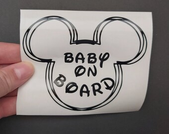 Disney Baby On Board Etsy
