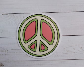 Retro Peace sign sticker | peace sign stickers | 70s | retro stickers | laptop stickers | 70s art | 70s vintage | 70s stickers | peace sign