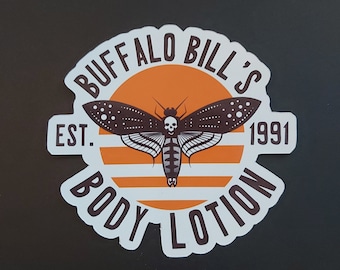 Silence Of The Lambs Sticker, Hannibal Sticker, Buffalo Bill Sticker, Die Cut Sticker, Hannibal Lecter, Clarice Starling, 90s Sticker