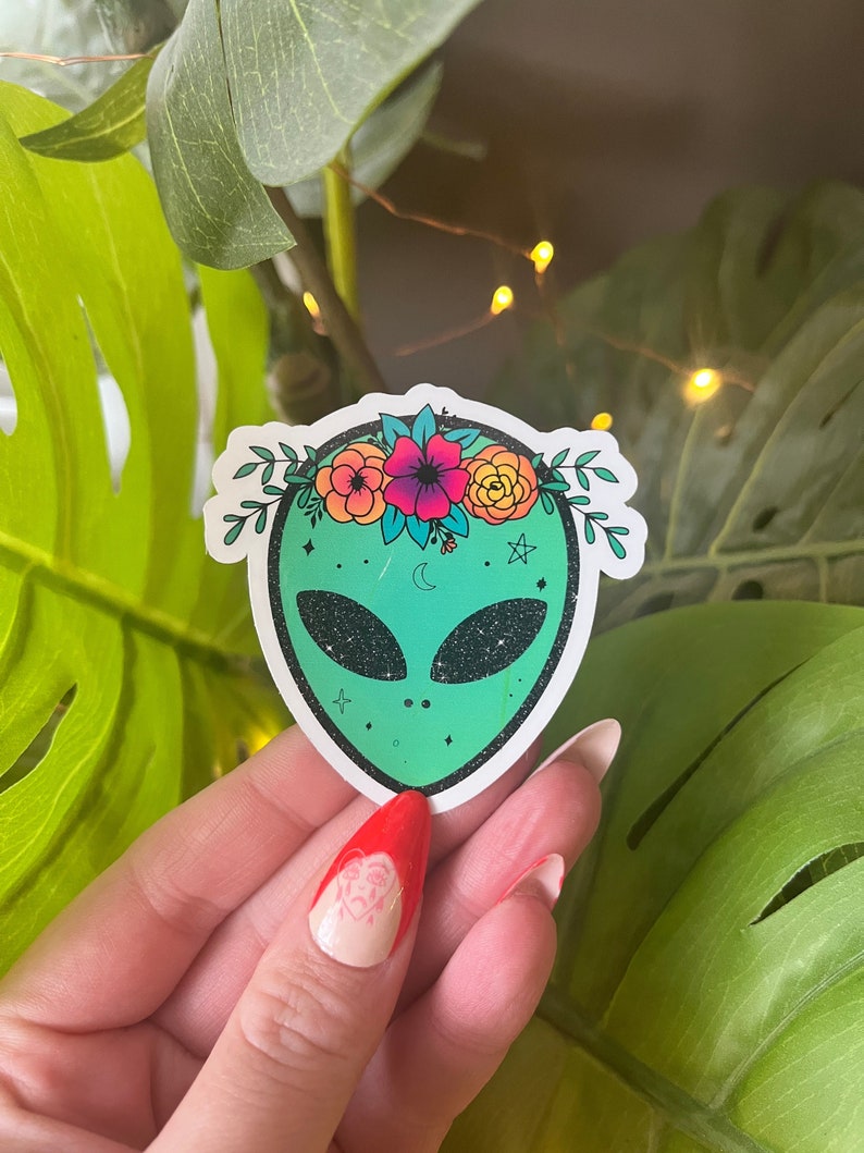Alien Stickers | Space Alien | Funny Stickers | Laptop Stickers | Ufo ...