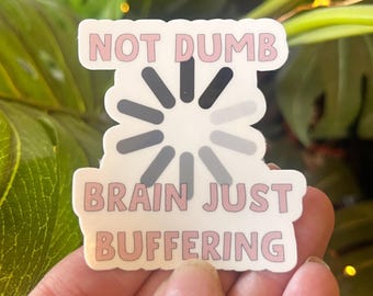 Sticker vinyle TDAH amusant : cadeau pour la neurodiversité pour le cerveau