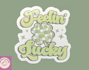 St Patricks Day sticker St. Patrick’s day gifts cute waterproof stickers Irish green stickers vinyl laptop stickers for MacBook smile face