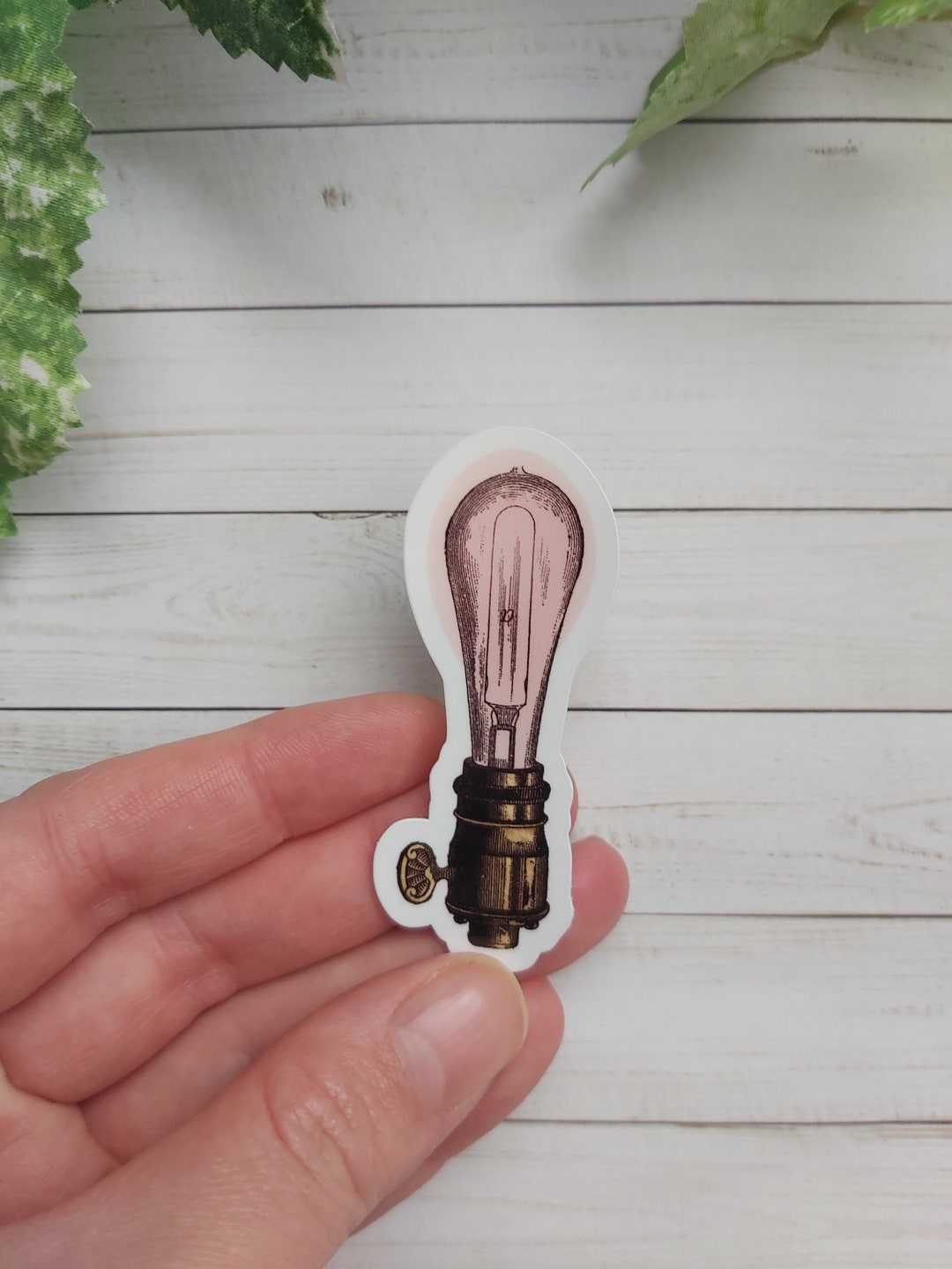 Steam Sticker Light Steampunk Sticker | Vintage Lightbulb Sticker | Vinyl Stickers | Laptop ...