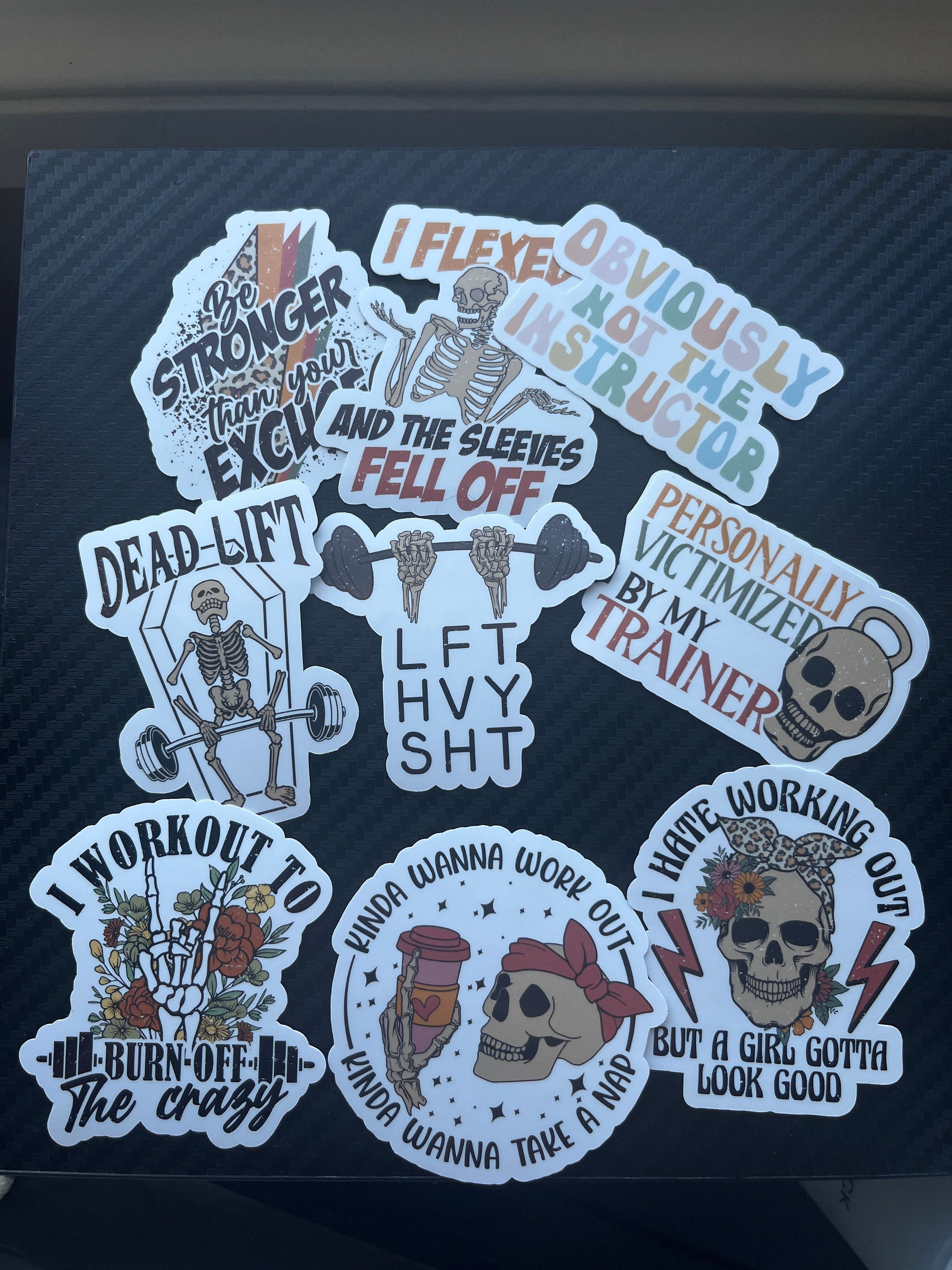 Work Out Sticker Funny Workout Sticker Pack: Gym Trainer Gift - Etsy