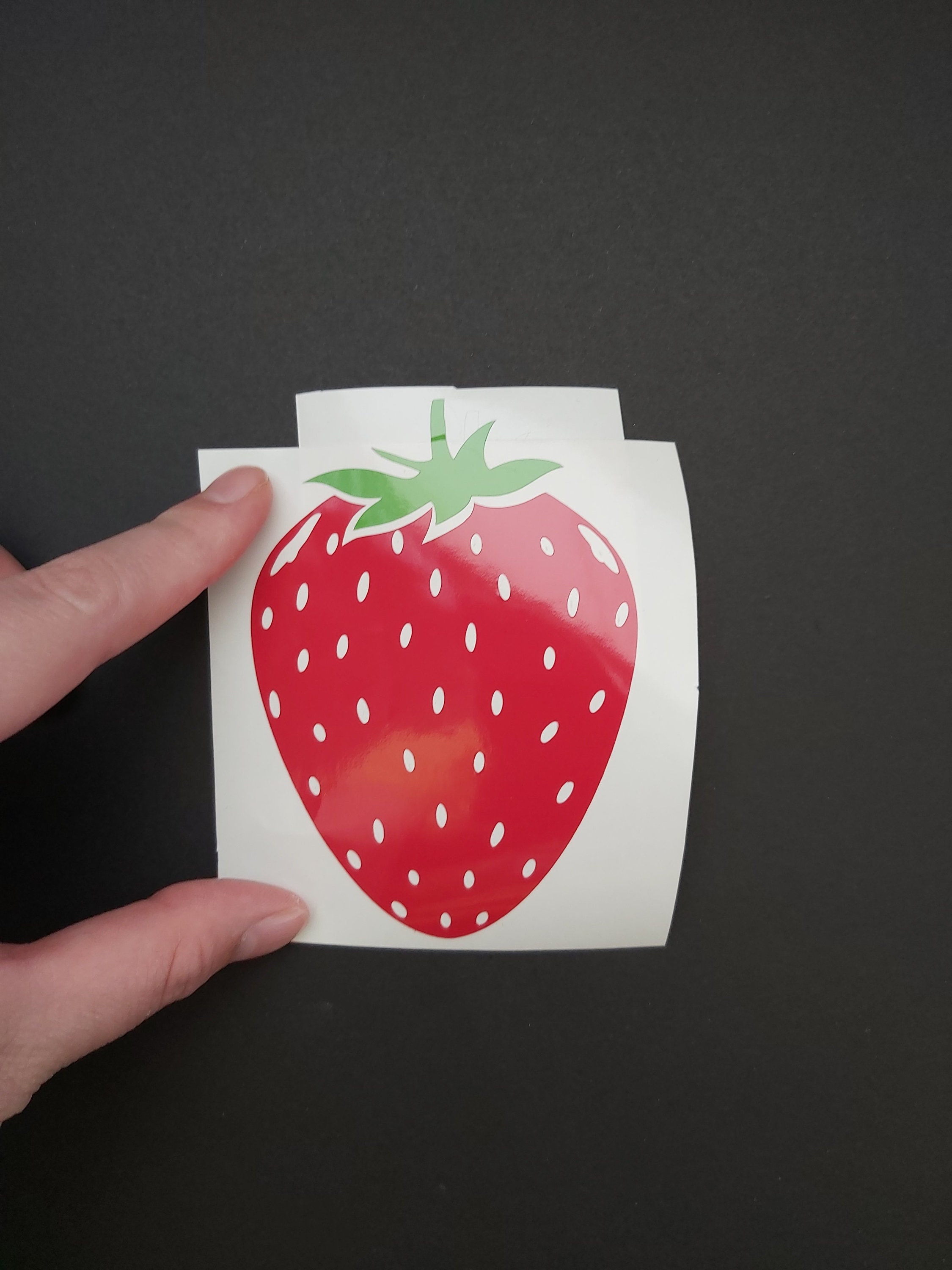 Strawberry Decal Strawberry Vinyl Decal Fruit Decal Car Etsy