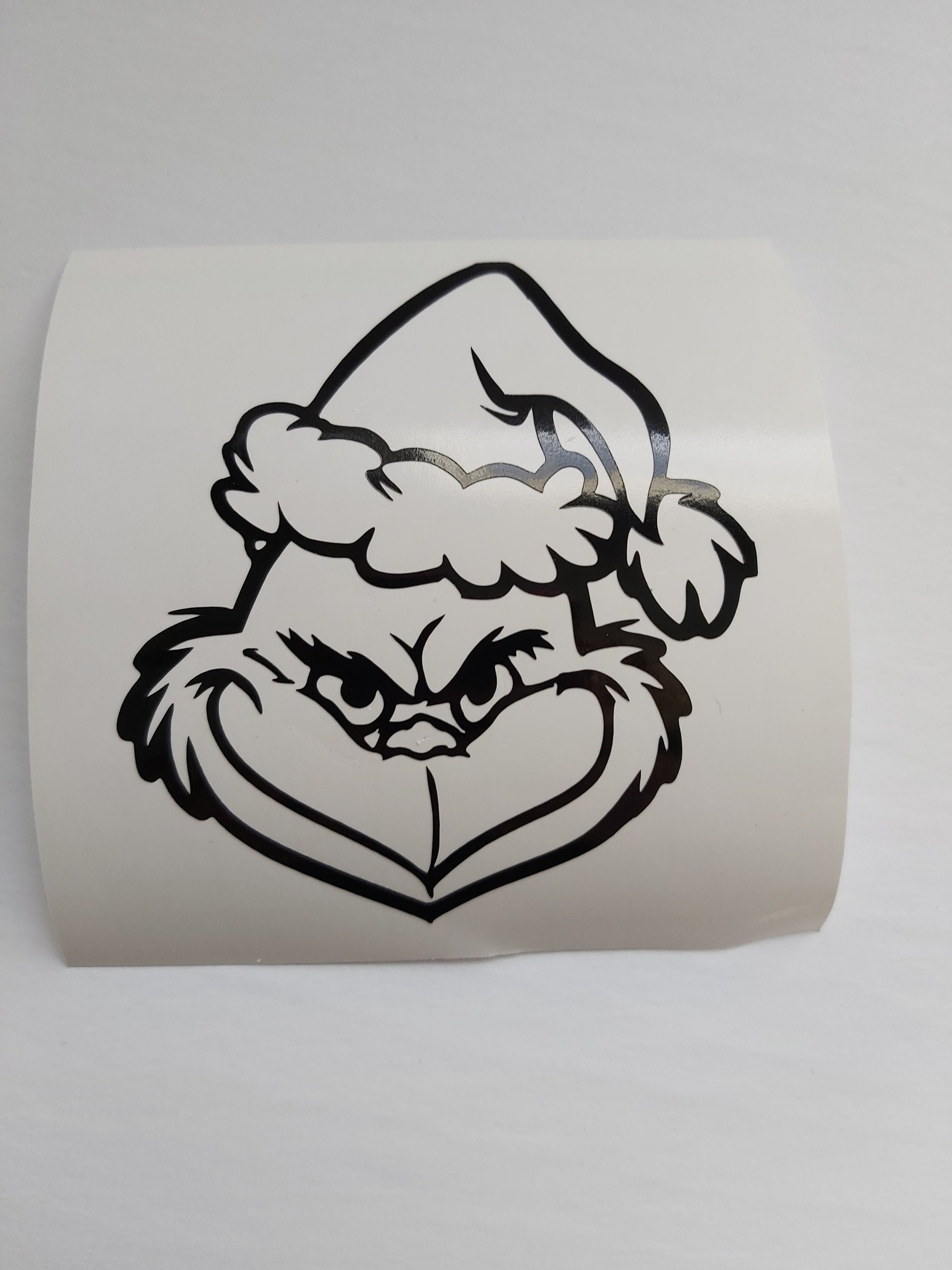 Grinch Face Vinyl Decal Christmas Xmas the Grinch Dr Etsy Canada