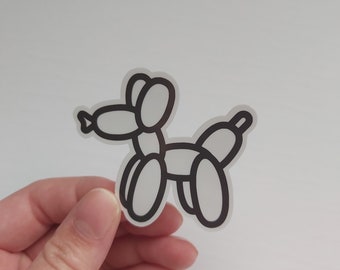 Balloon Dog Sticker: Dog Lover Gift, fathers day