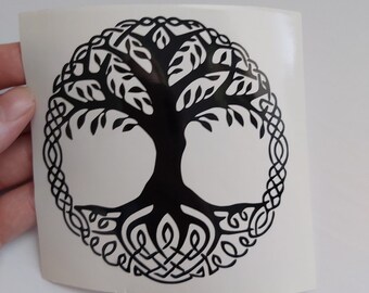 Tree of Life Vinyl Decal, car decal, laptop decal, wiccan decal