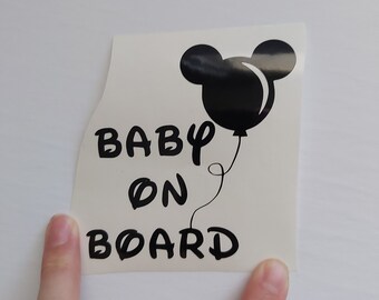 Disney Baby On Board Etsy