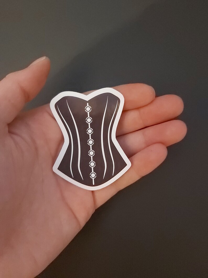 corset lingerie Corset Glossy Die Cut Sticker corset tops, corset