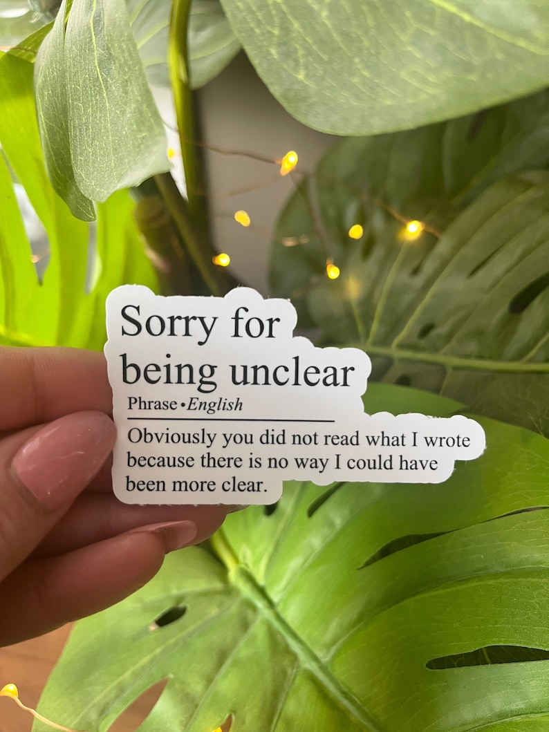 Unclear Sticker Laptop Stickers Funny, Office Laptop Stickers, Sticker for Laptop ...