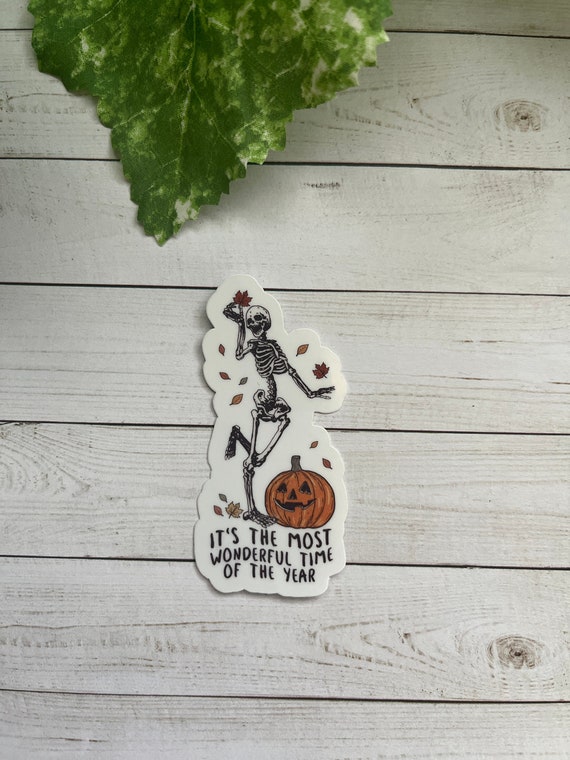 Skeleton Sticker | Skeleton dancing sticker | vinyl sticker | laptop sticker | Vintage sticker | Halloween skeleton | Halloween sticker