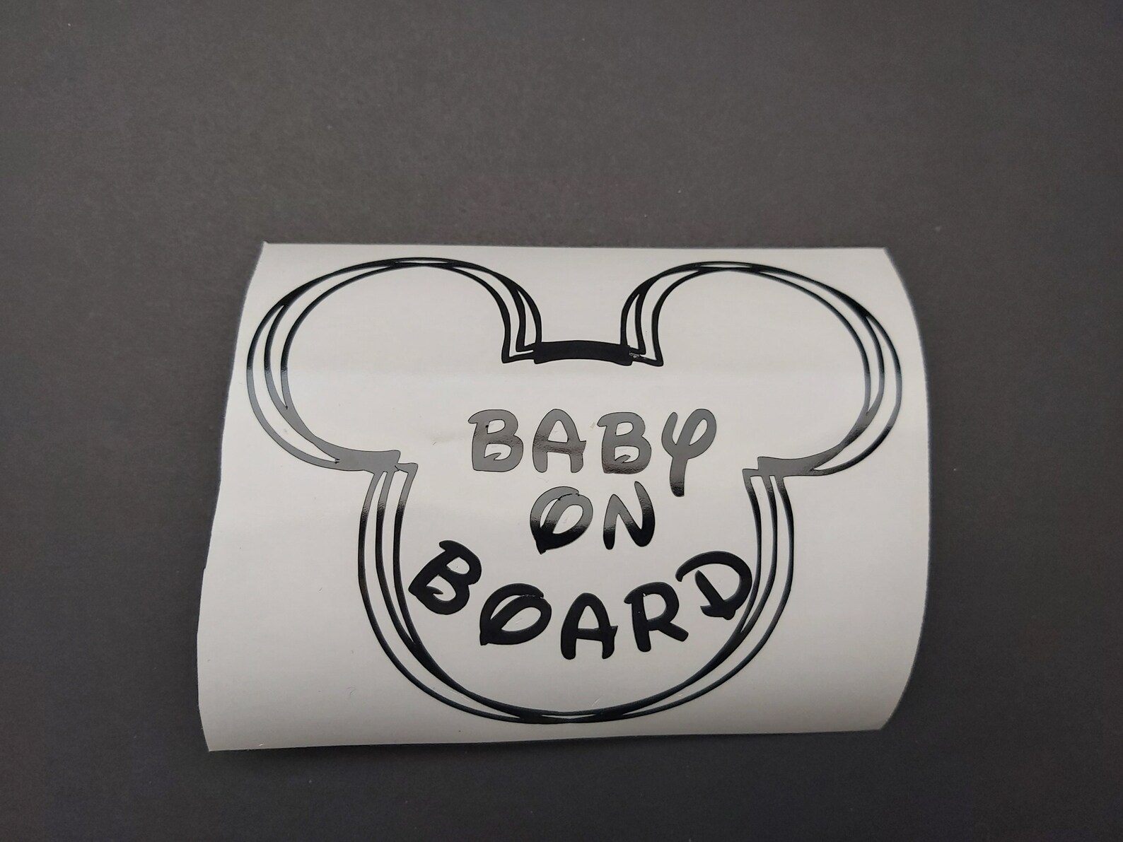 Mickey Baby on Board vinyl decal mickey decal Disney decal Etsy
