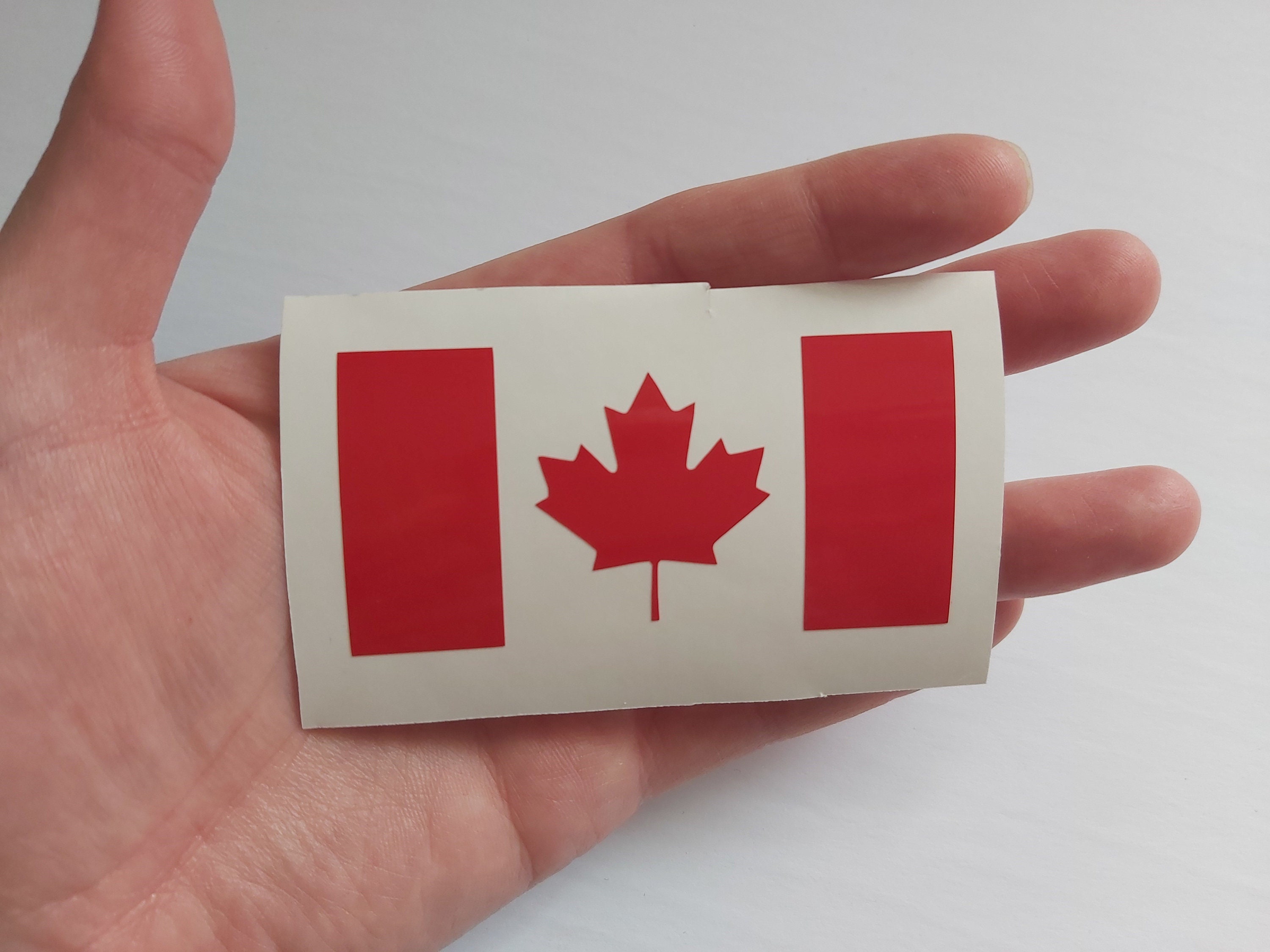 Canadian Flag Vinyl Decal Car Decal Laptop Decal Mug Decal Etsy Canada