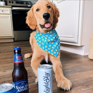 Hoppy Puppy Slip On Dog Bandana, Beer Dog Bandana, Pawmetto Pups