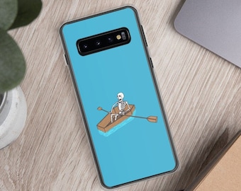 S10+ S10e S20 Plus Skeleton Rowing A Coffin Samsung Case for Samsung Galaxy S10 S20 Samsung Phone Case S20 Ultra