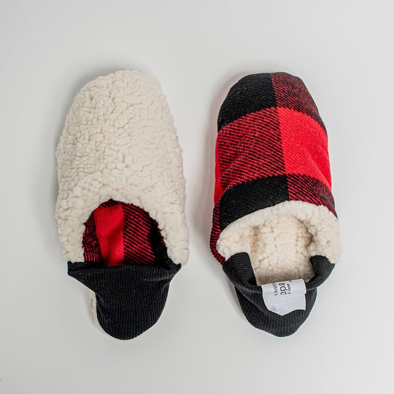 buffalo plaid house shoes