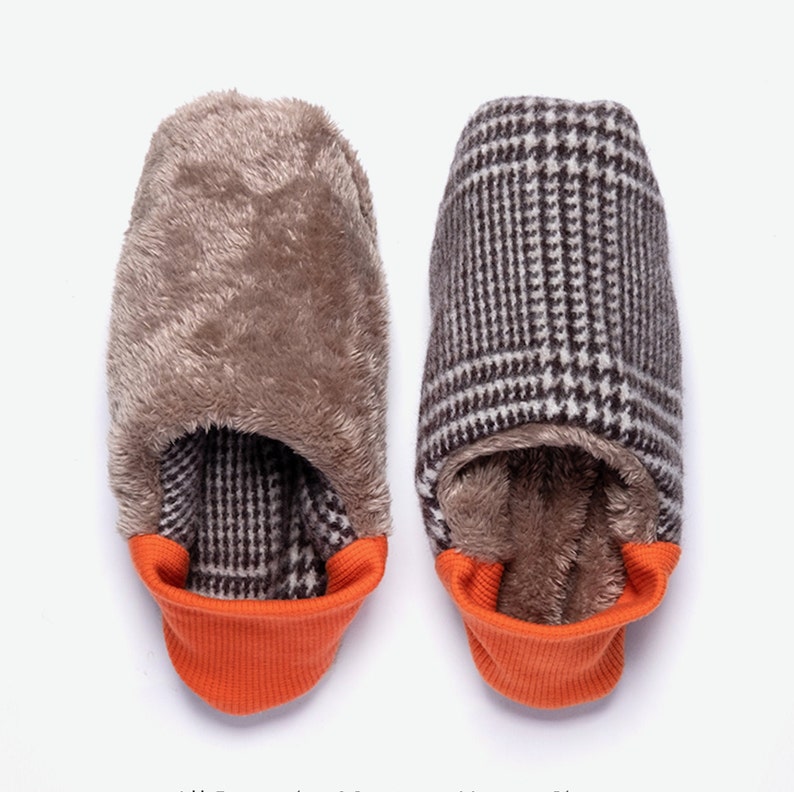 Japanese Reversible House Shoes Black & White Houndstooth Etsy