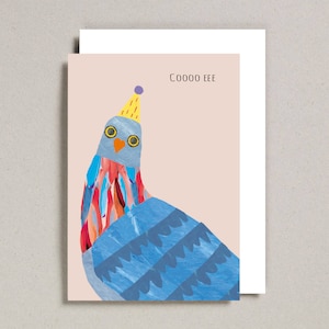 Biglietto Cooo Eee Pigeon Bird, compleanno, celebrazione, umorismo