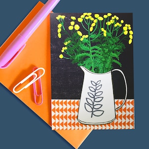 Lot de 6 cartes de correspondance Tansies, lot de cartes Tansies, jeu de cartes vierges, lot de cartes de remerciement, lot de cartes d'anniversaire, lot de cartes vierges, lot de cartes pour maman