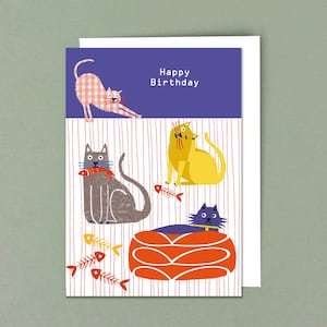 Birthday Card, Cats