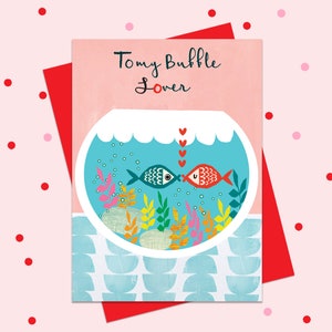 To My Bubble Lover, Romantic, Anniversary, Engagement Card, Valentine