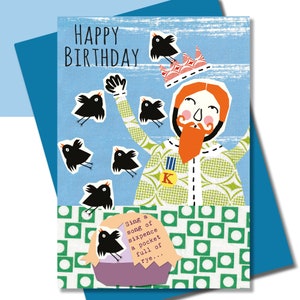 Birthday Card, Old King Cole, Nursery Rhyme, Celebration, Sing A Song Of Sixpence
