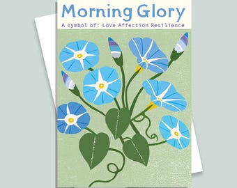 Morning Glory Card Birthday Everyday