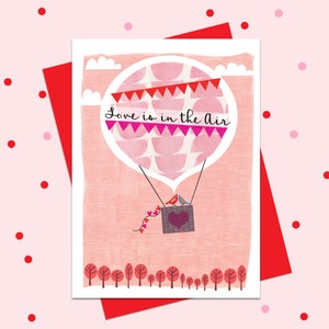 L'amore è nell'aria, biglietto d'amore, biglietto di San Valentino, San Valentino romantico e divertente, uccelli
