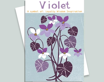 Violet Card Birthday Everyday