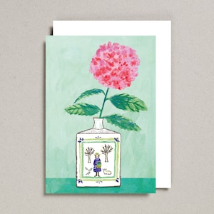 Hortensie, Blumenkarte, alle Gelegenheiten, Aquarellblumen, Ölmalerei, Blumenmalerei, Hortensienmalerei