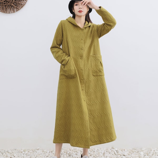 LINEN FOLDED COAT